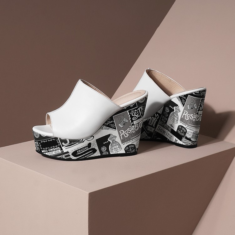 Minimalist High Heel Wedge Slippers - Style m.html - Image 5
