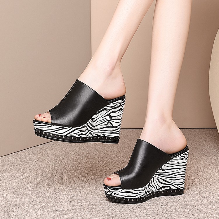 Minimalist High Heel Wedge Slippers - Style s.html - Image 2
