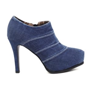 Women's Denim Pointed Toe Stiletto High Heel Pumps