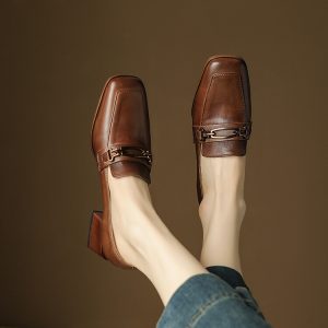 Women's Fashion Flat Shoes in Genuine Leather - Style c.html