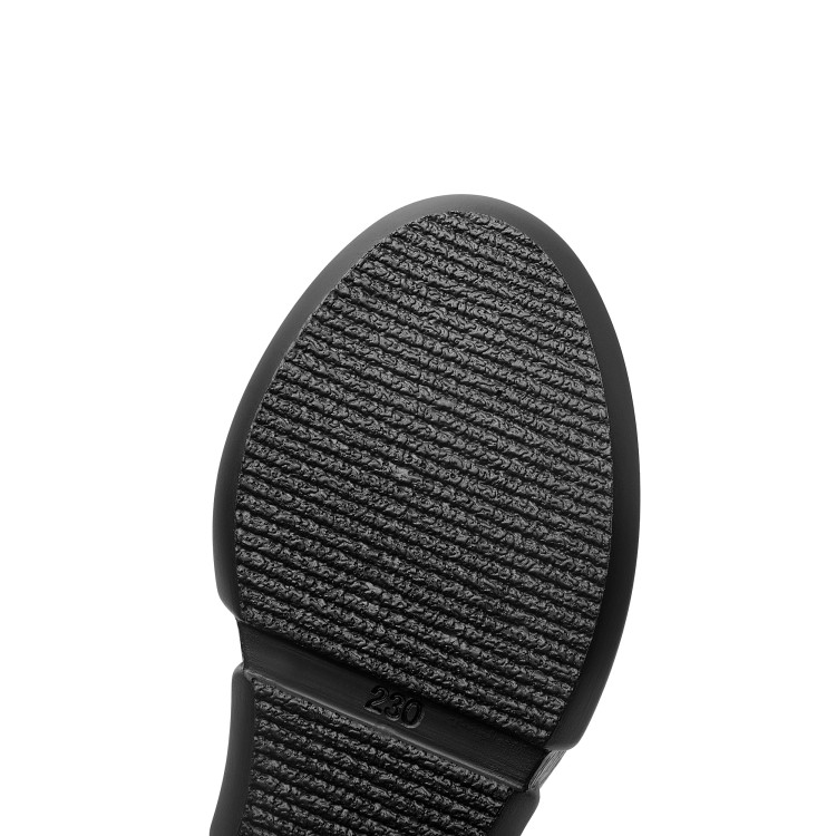 Women's Low Wedge Slippers in Top Grain Leather - Image 3